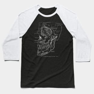 Anatomy Art Region Skull Baseball T-Shirt